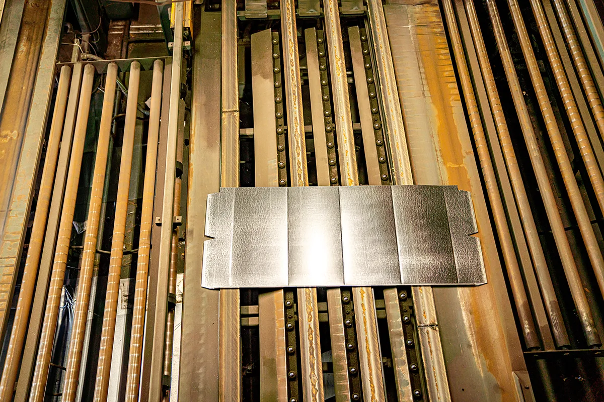 Sheet metal stock in the CCS Mechanical fabrication shop, Ocala, FL