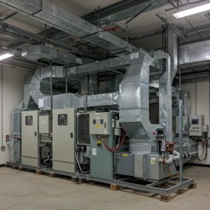 Overview of a modern commercial HVAC system highlighting key components and functionality